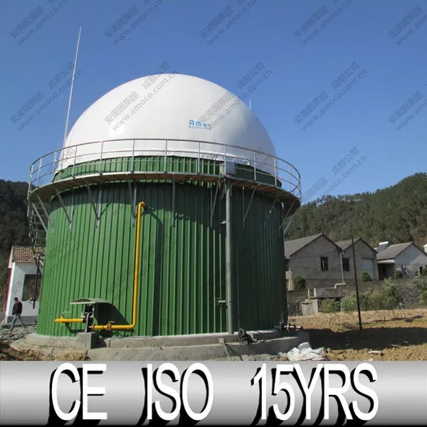 Popular biogas digester tank, biogas reactor, for biogas plant