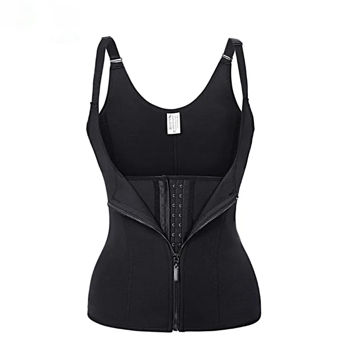 Wholesale cheap slimming neoprene nylon tank top two in one waist trainer vest