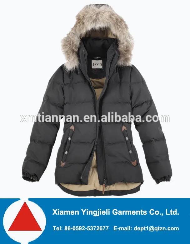 оптовая меховым воротником зимний пуховик
