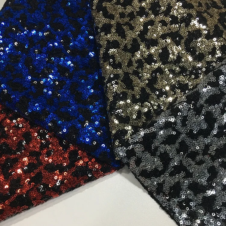 Newest Fashion Design colorful cheap wholesale gold sequin fabric