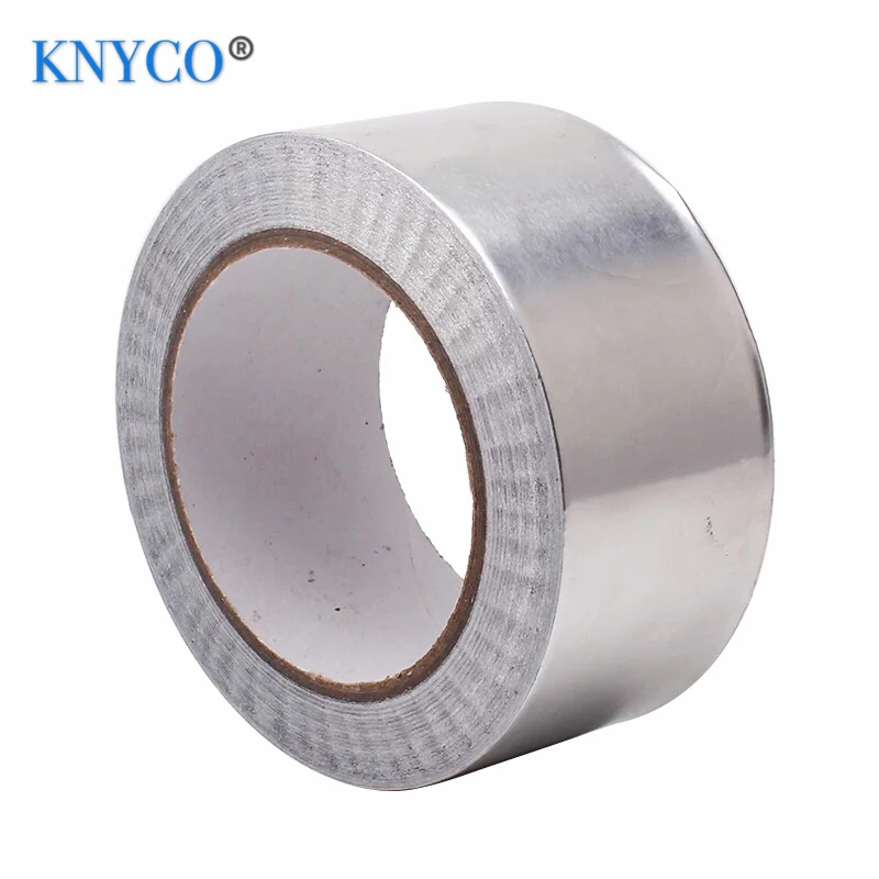 Customized thickness and size silver self adhesive aluminum foil  tape for air conditioner  heat preservation