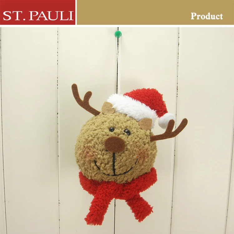 
customize hot item christmas lighted snowman head for holiday decoration 