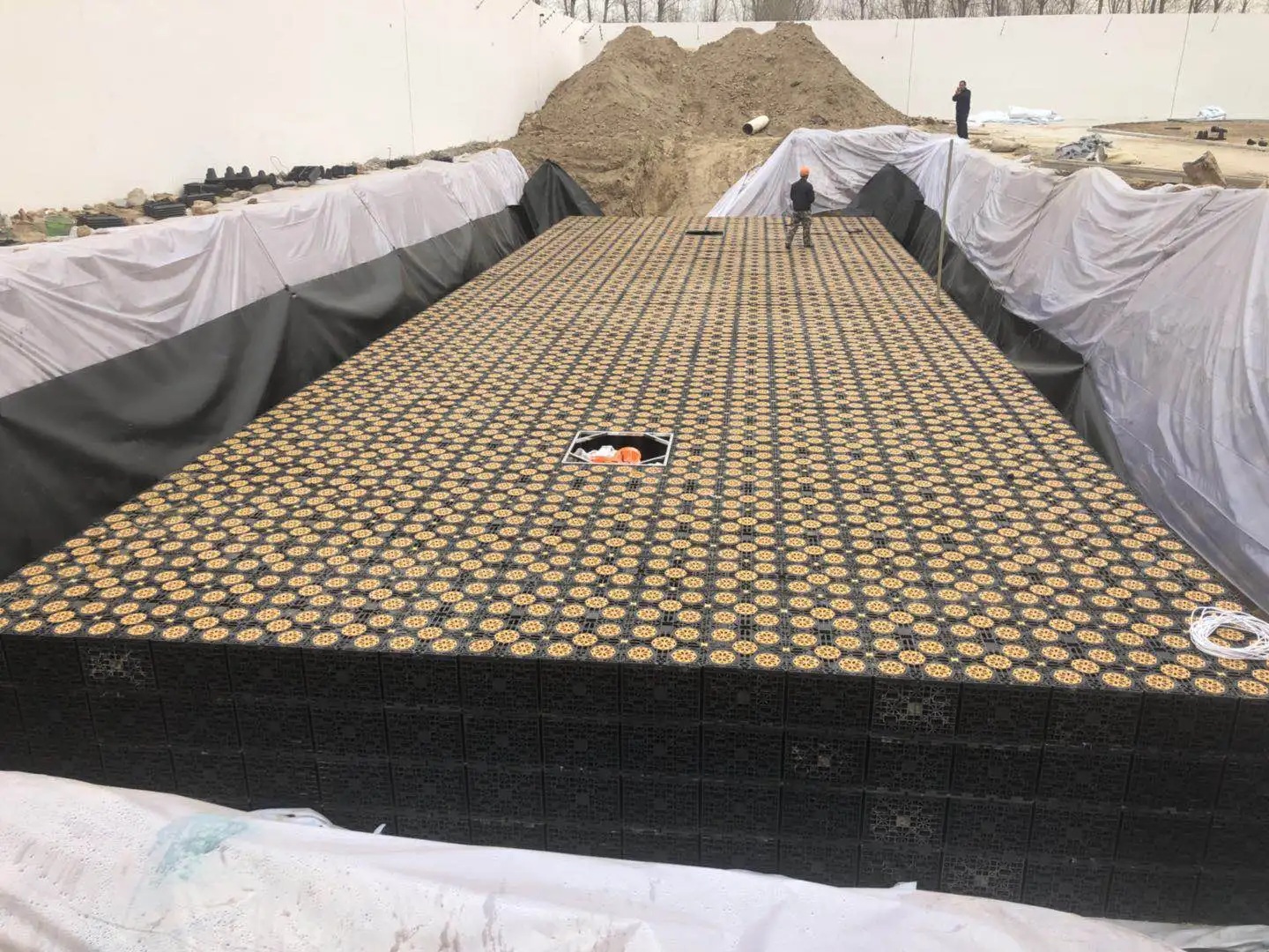 Rain Water Storage Module  for Rainwater Harvesting Infiltration Attenuation Detention Retention Tank System Soakaway Crates