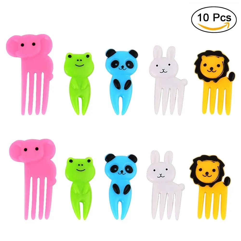 
Hot Selling Party Supplies Cute Animal Shaped Bento Picks Food Picks fruit forks 