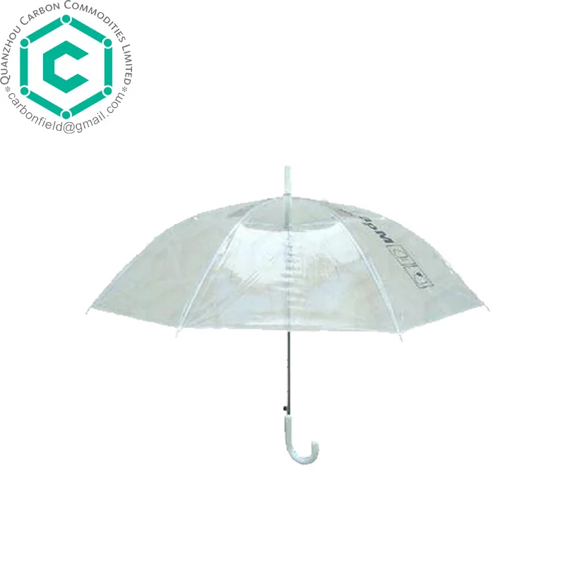 Promotional Logo Printed Rain Umbrella Transparent