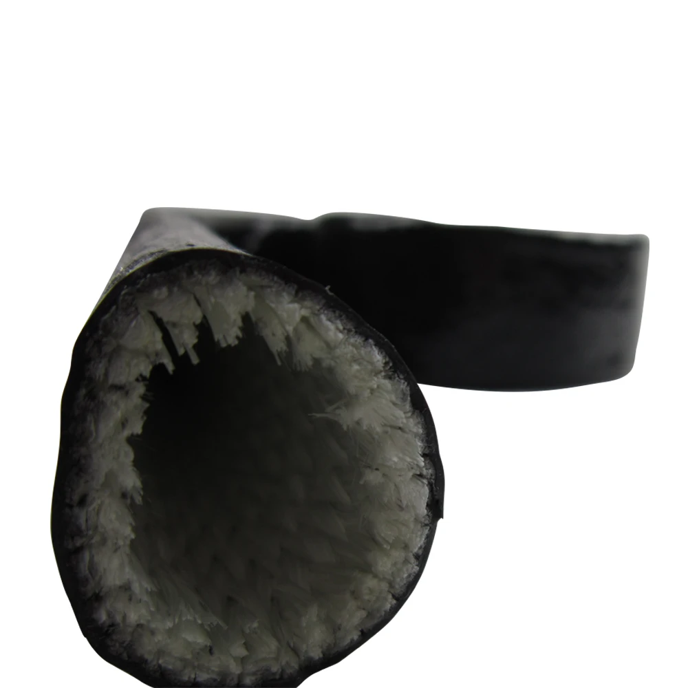 High temperature Silicone Coated Fireproof Sleeve protective sleeve for hoses and pipes
