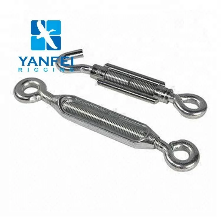 Carbon steel japanese turnbuckle  clamp forged hot galvanized threaded rod M16mm turnbuckle eye bolt