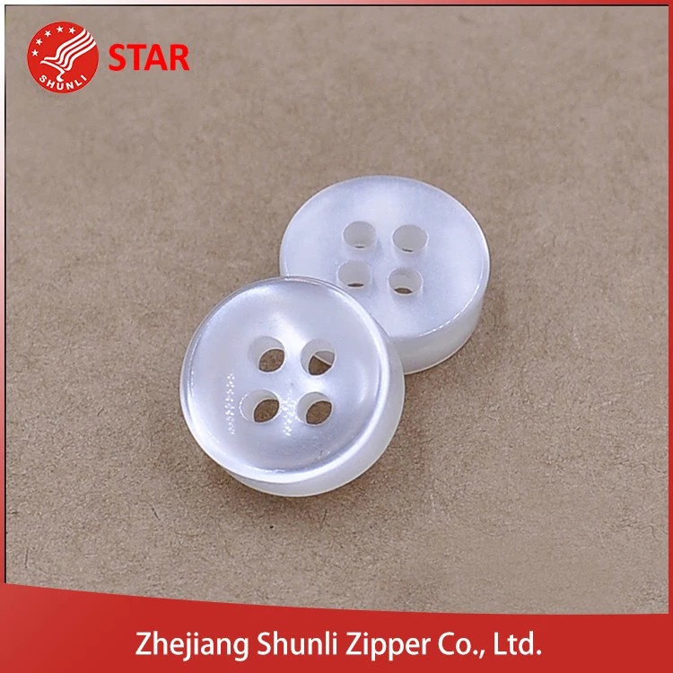Wholesale four holes natural white sea pearl button down shirt for clothing buttons