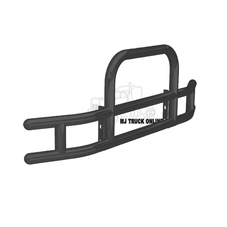 Latest Style Black Stainless Steel Deer Guard Tractor-trailer Front Bumper for Volvo Vnl Semi Big Truck Body Parts