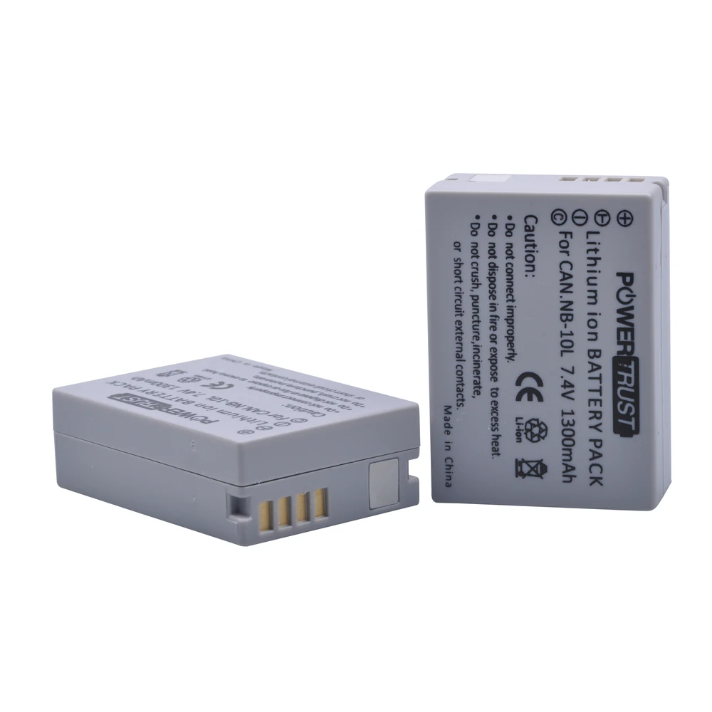 Wholesale 7.4V 1300mAh NB-10L NB10L NB 10L Batteries for Canon G1X G15 G16 SX40HS SX50HS SX60HS SX40 SX50 SX60 HS Bateria