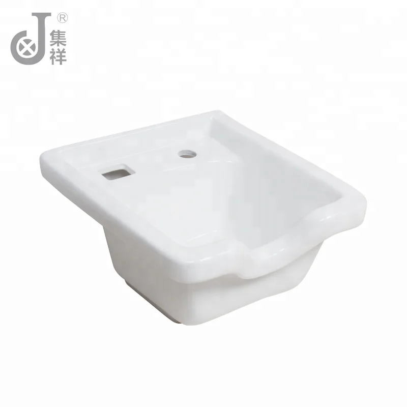 JXH007 High Quality Square White hair Salon Back Wash Basins