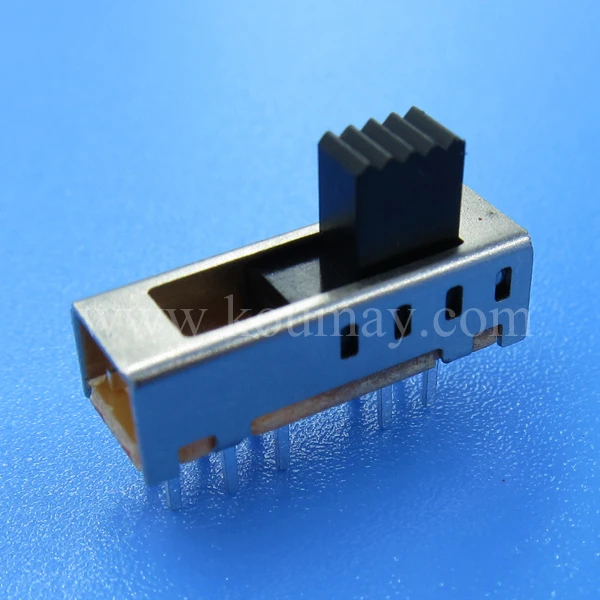 2P4T pcb slide switch dip vertical through hole