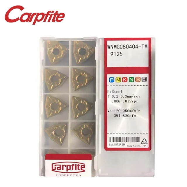 low cost and high quality CNC  carbide turning inserts WNMG 080404 VP15TF for Rough Machining