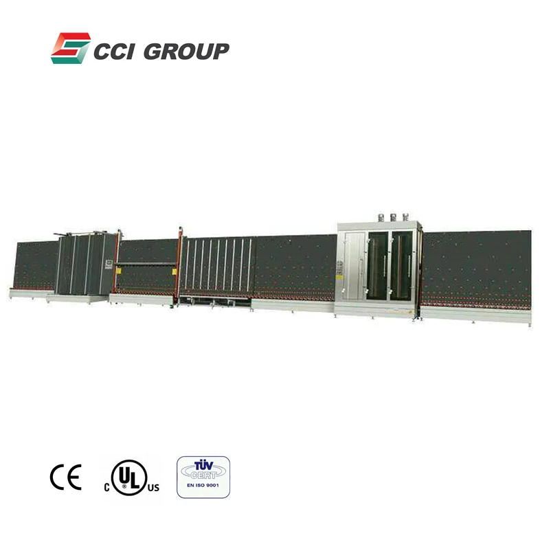 Full Automatic Vertical Insulating Glass Production Line Machine for Making Double Glazing Glass window Triple Glass HollowGlass