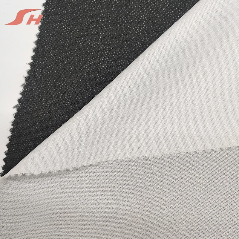 
Professional manufacturer PES paste microdot fusing washable interlining 