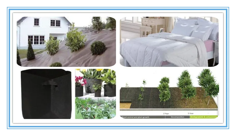 200gsm needle punching nonwoven fabric from biodegradable pla