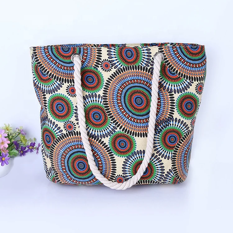 Promotion summer wholesale 2018 new product high grade tropical beach bag
