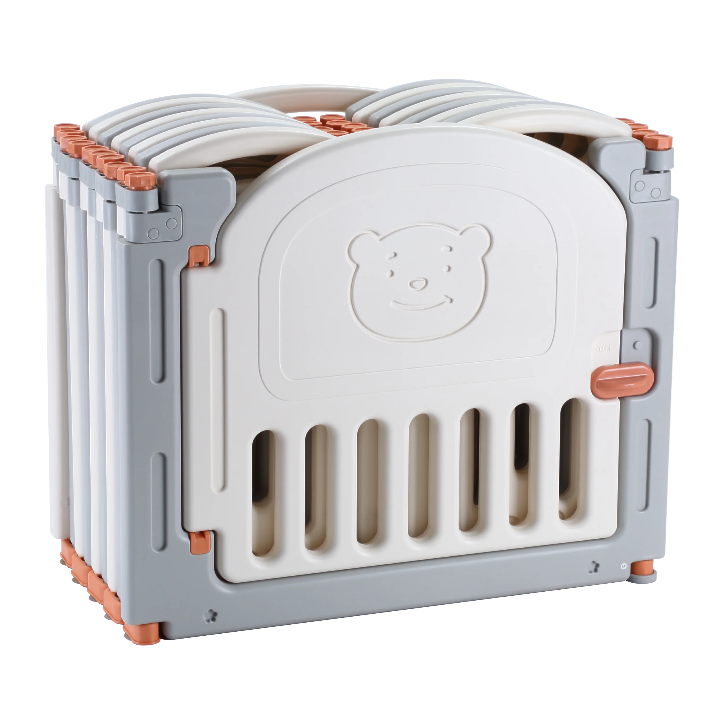 
ABST Foldable Kids Baby Playpen Panel Safety Play Center Yard Home Indoor Outdoor Fence with 14+2 Panel 