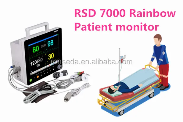 Digital and high quality Multi-Parameter Patient Monitor 12.1 Inch Diagnostic Apparatus