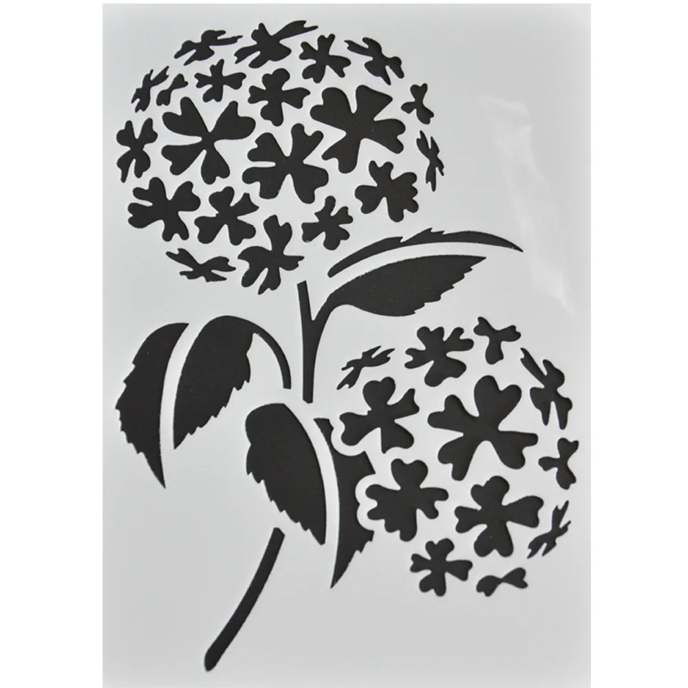 Flower design pp embossing folder stencil and clear stamp set for DIY making card