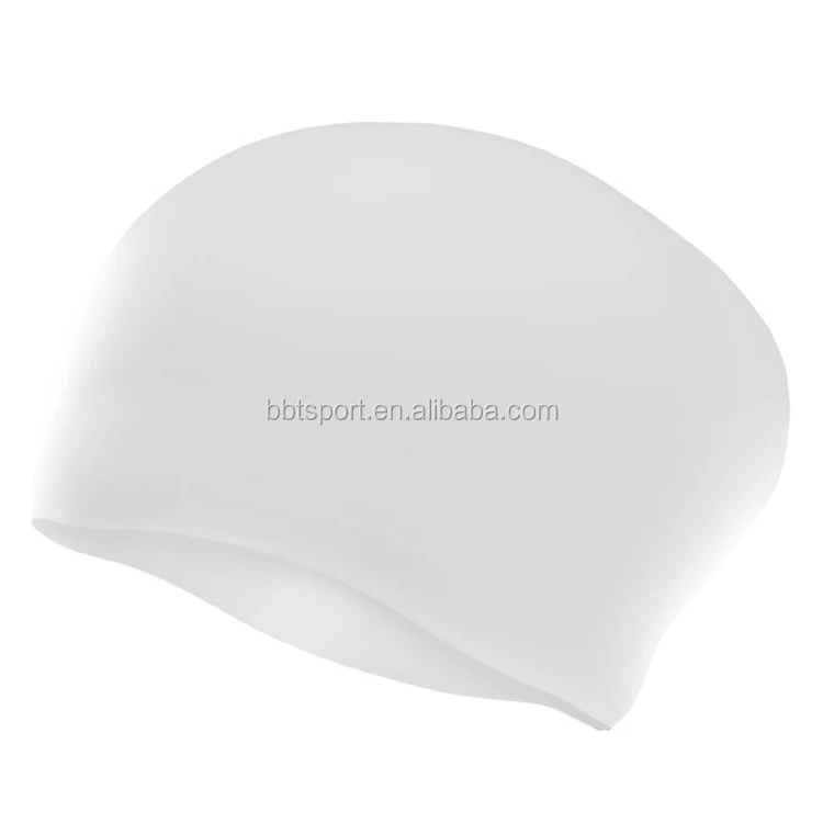 Promotional quality guaranteed long hair silicone swimming caps