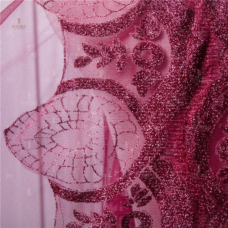 Red Long Cathedral Bridal Wedding Veil With Lace Pattern on Center and Hemline Red Veil Costume