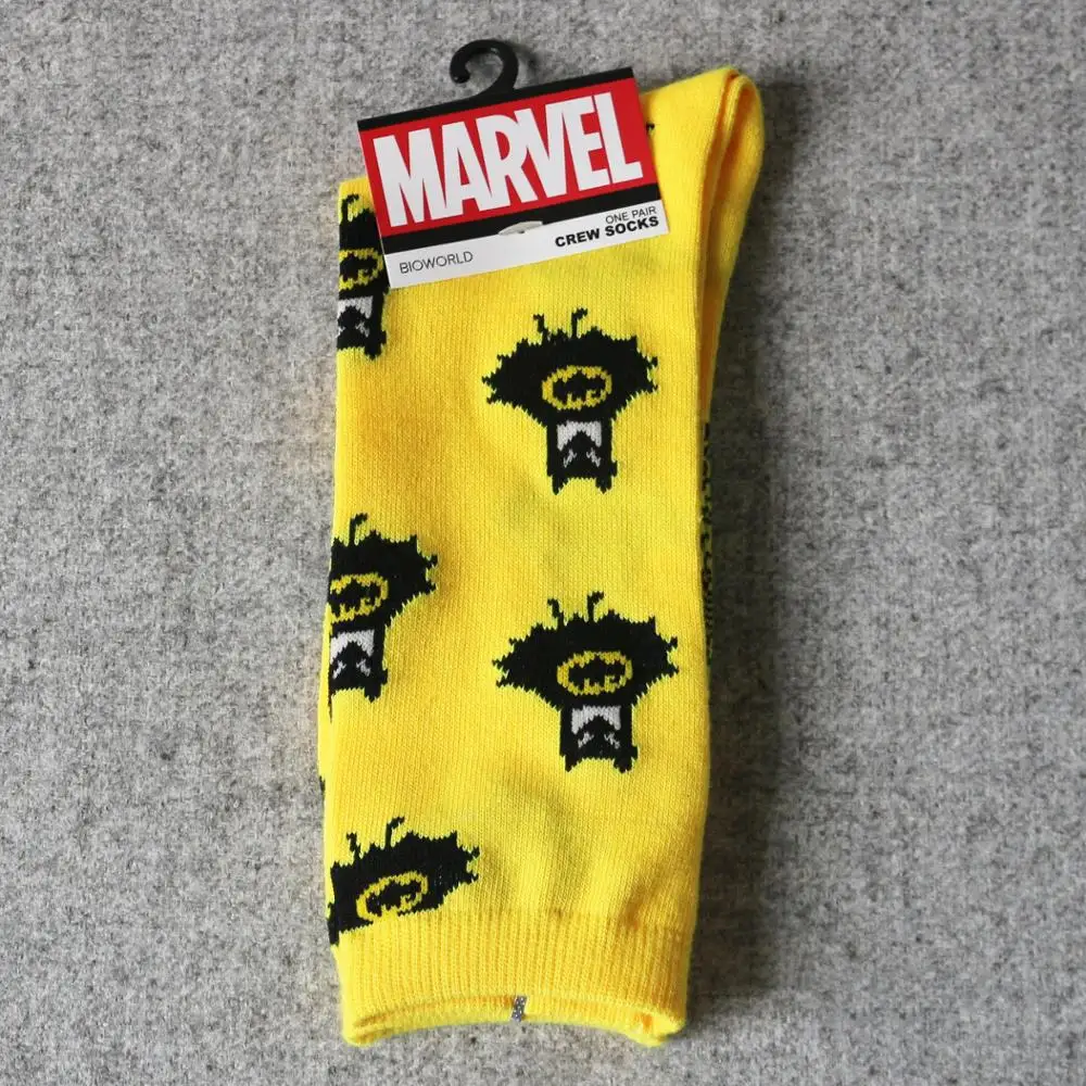 
UG socks for cotton funny marvel calcetines unisex cute cartoon crew happy sox bulk wholesale make your own logo designer socks 