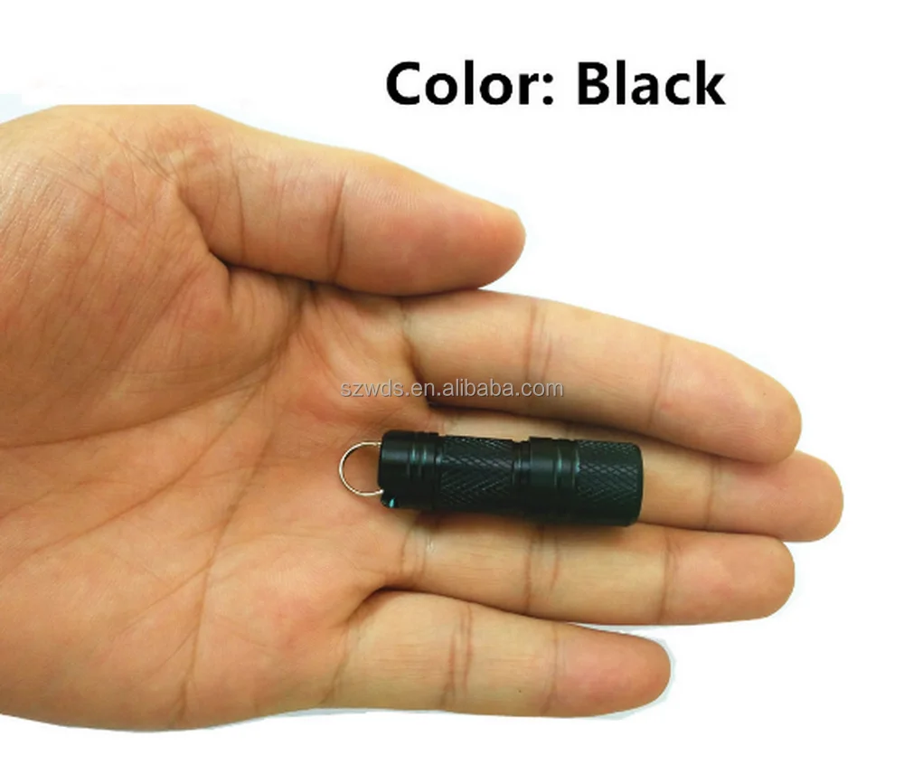 100 Lumens Mini 40mm Length LED Keychain Flashlight