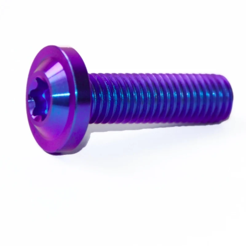 Titanium Dome Head Bolt M6 x (1.00mm) x 40mm Full Thread titanium bolt colorful