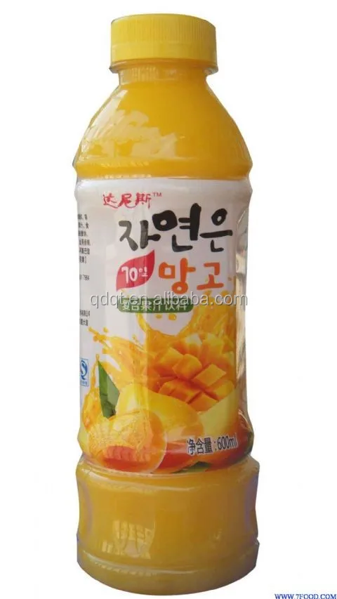 500ml plastic bottle mango juice bottle labels