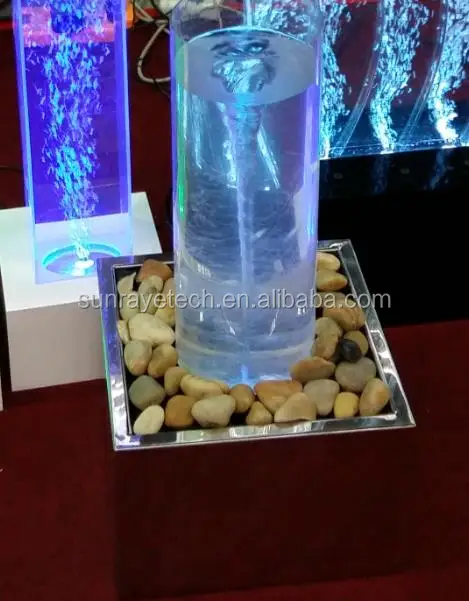 NEW tabletop mini LED Vortex Bubble fountain with 304stainless steel base