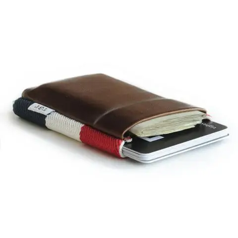 Magic minimalist card holder wallet genuine and pu leather elastic slim wallet