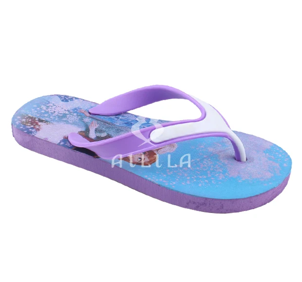 
New custom printing cute kids flip flop slippers 