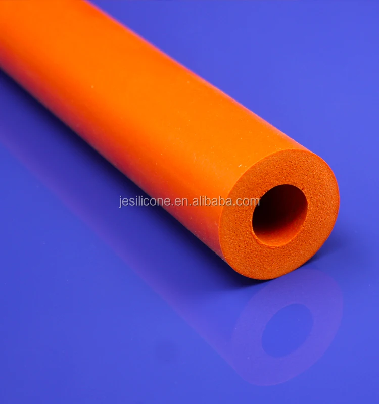 Heat resistant silicone foam tube soft open cell silicone sponge hose factory