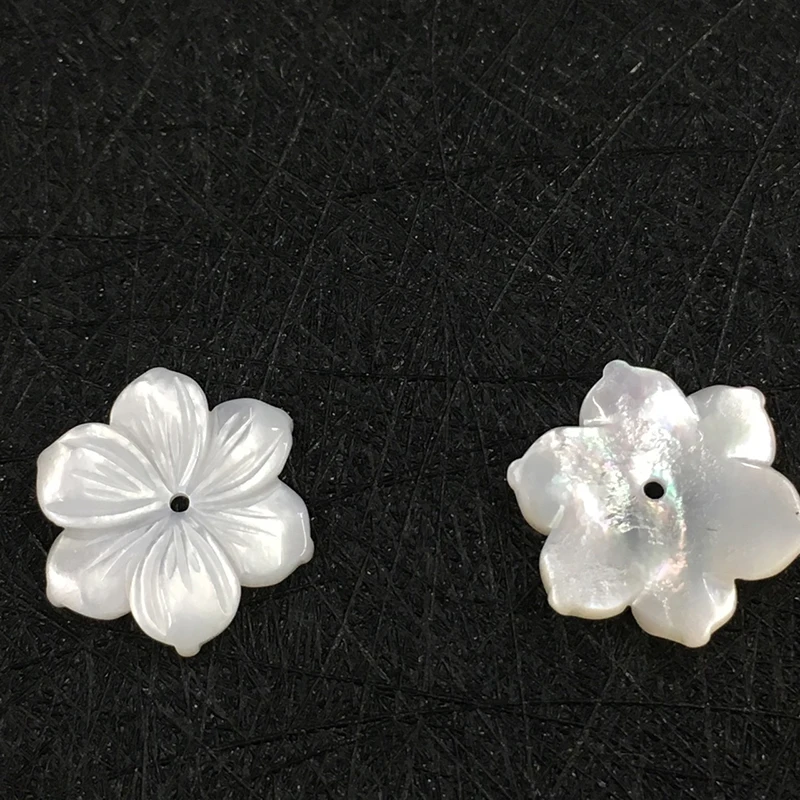 16MM smooth peach blossom flower mother of pearl shell pink sea shell gifts petal craft for hairpin decoration