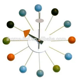 Rolling Ball Art Home Decoration Horloge Watch Wall Clocks Design Metal Custom Nordic Fancy Retro New Modern Big Living Room 3D