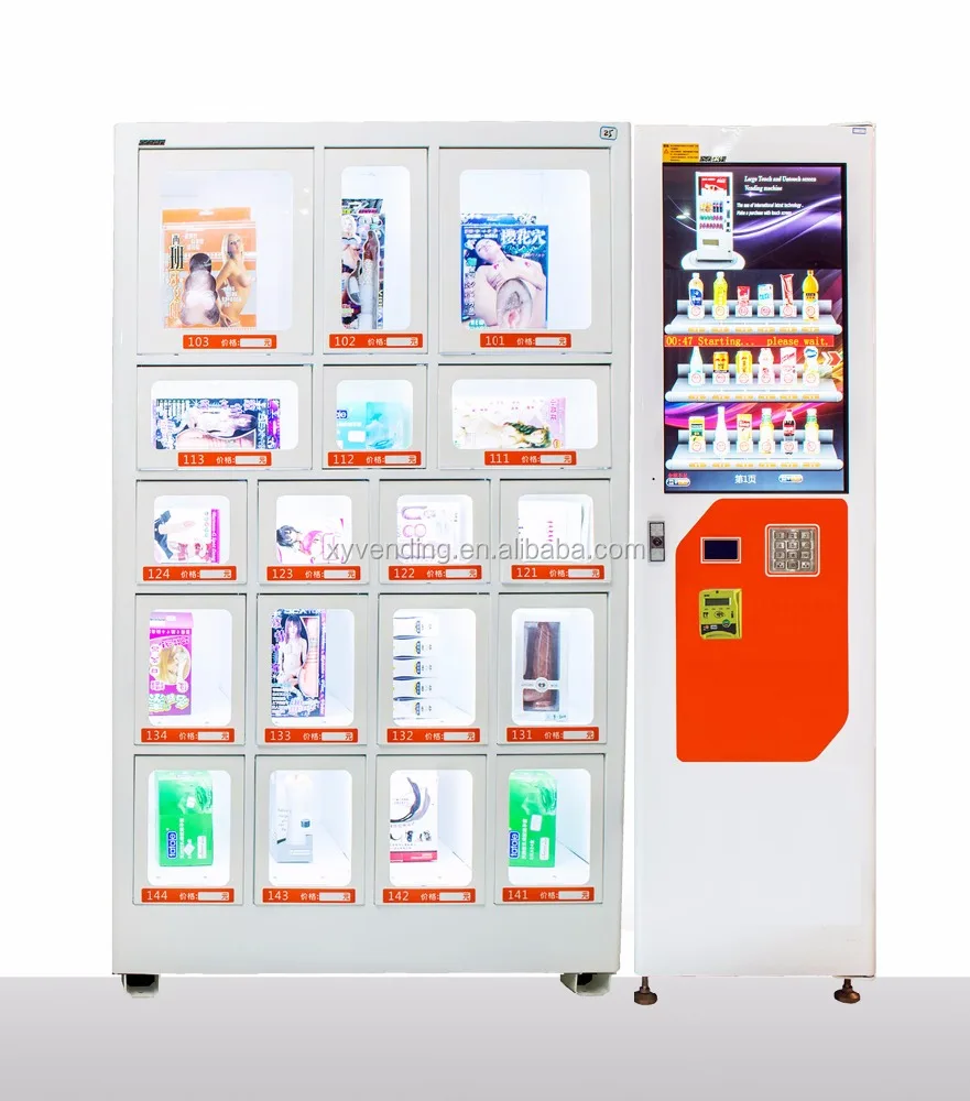 32 inch touch screen master and 18 locker KRY-1A+CRE-4A-006 vending machine