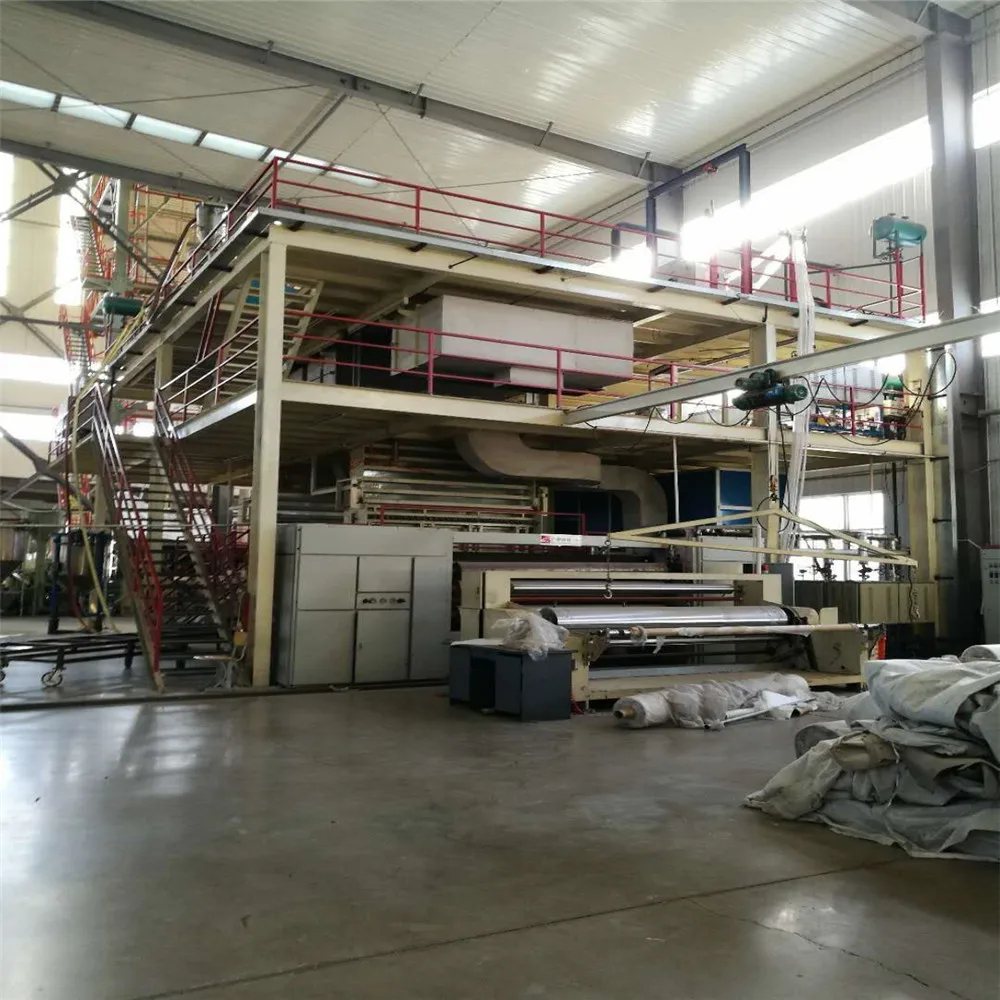 Second hand automatic nonwoven production line non woven fabric making machine