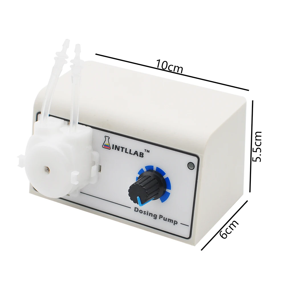 INTLLAB Peristaltic Liquid Pump Dosing Pump for Aquarium Lab Water Analytical