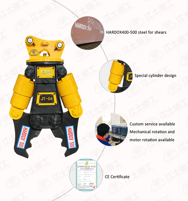 1 year warranty CE/ISO9001 Hydraulic Excavator Crusher