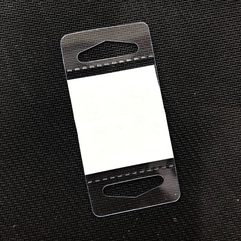Hanging Display Tabs with Large Adhesive Slot Hole Peel and Stick Plastic Hang Tabs