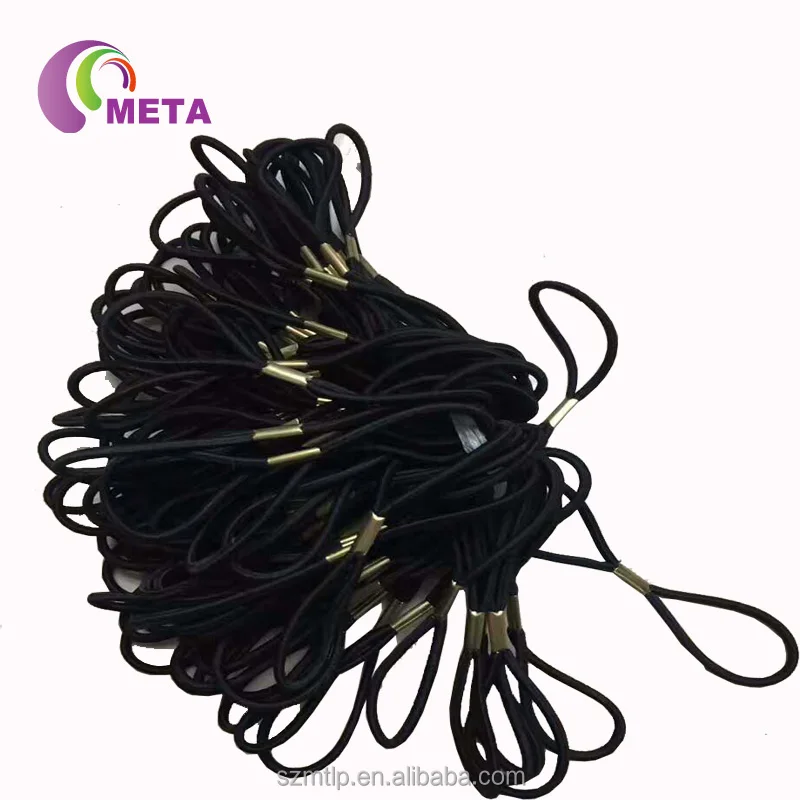 Mask Badge Sign Hanging Elastic Barbed Cord Loop Band with Metal Barbs