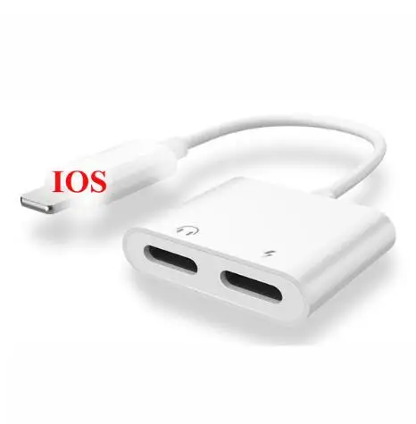  2 в 1 кабель для наушников с двойным разъемом iPhone x/xs max IOS