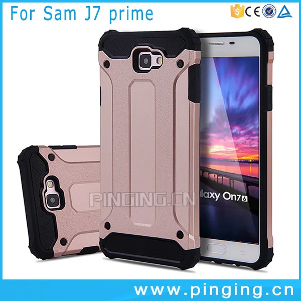 combo hybrid pc tpu armor case for Samsung j2 j3 j5 j6 J7 j8 pro Prime , 2 in 1 hard phone cover for Samsung J7 Prime