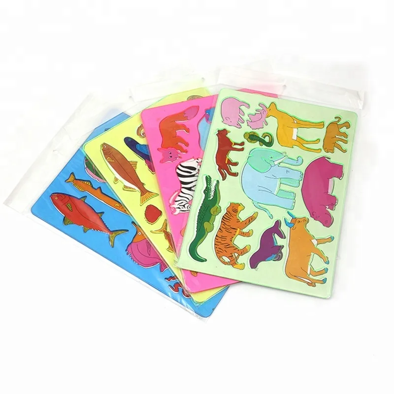 Plastic animal stencil ruler for kids