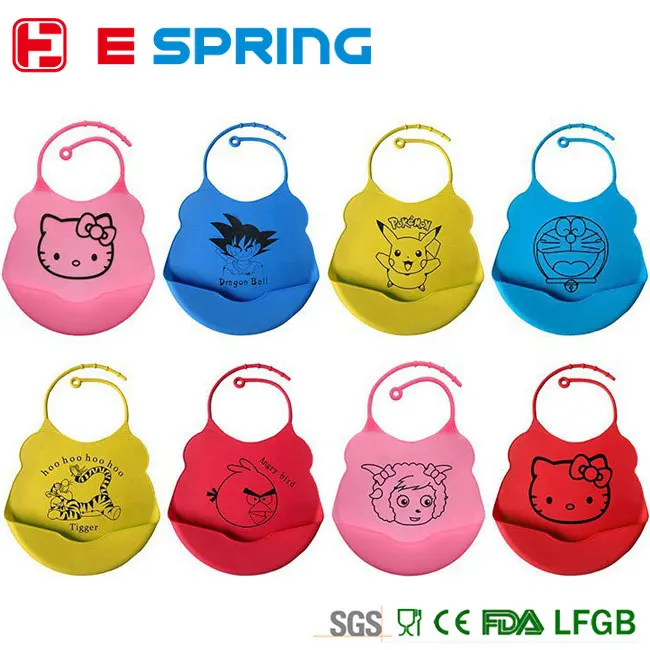 2016 новый дизайн водонепроницаемый силиконовые кормления ребенка слюнявчик силиконовые детские нагрудники