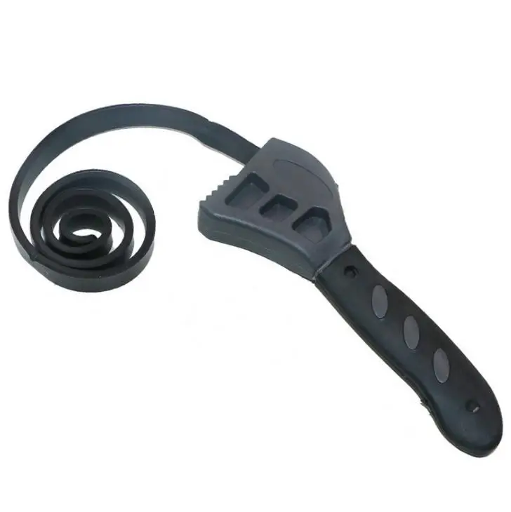 Heavy Duty Adjustable Rubber Plastic Automotive Oil Filter Strap Wrench