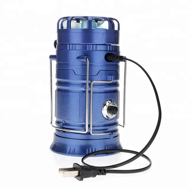 OEM Mini Little Hanging 360 Bright Outdoor Picnic Telescopic Portable Rechargeable Solar LED Camping Lantern With Ceiling Fan