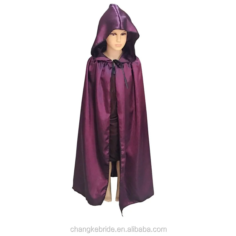 
Cheap Hooded Cape Cloak Stage Show Halloween Christmas Cosplay For Kids 