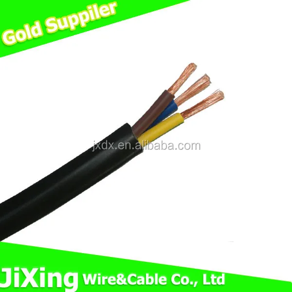 H05VV-F insulated pvc electric wire 3x4mm2 for power transmission